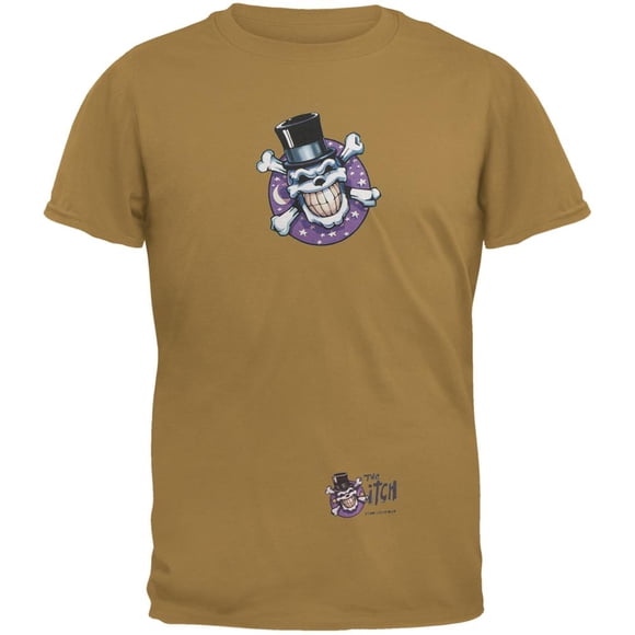 Skull & Crossbones Top Hat Logo Rust Adult T-Shirt