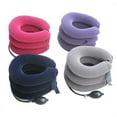 thumbnail image 2 of Instrumento de tracción cervical Camilla cervical inflable Manta interior engrosada de terciopelo de tres capas Protección inflable para el cuello, 2 of 5