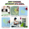 thumbnail image 3 of Vinilo de transferencia de calor HTVRONT verde neón de 12 x 8 pies para camisas, 3 of 7