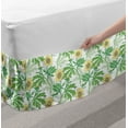 thumbnail image 2 of Gardening Bed Skirt, Buttercup Flowers Field Leaf Botany Flourish in the Yard Summer, Elastic Bedskirt Dust Ruffle Wrap Around for Bedding Decor, 4 Sizes, Green and Pastel Yellow, by Ambesonne, 2 of 2