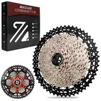 8/9/10/11/12 Speed Road Bike Cassette​ BUCKLOS 11-25/28/32/34/36/40/42/46/50/52T Mountain Ultra-Light Bicycle Cassette 11-52T Sprocket Cogs for Sram Shimano HG Hub Driver fit MTB/XC/DH/AM