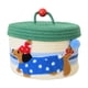 thumbnail image 1 of Cesta de almacenamiento de cuerda de algodón, cesta de escritorio para perros, artesanías, elegante organizador tejido a mano con tapa para escritorio Estilo B, 1 of 8