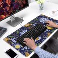 thumbnail image 2 of Long Mouse Pads for Desk,Pioneer Flower Floral Print Pattern Desk Mats on Top Of Desks, Desk Mouse Pad Extra Large with 3mm Non-Slip Base and Stitched Edge for Gaming,Office,Work,Home 31.5"x15.7", 2 of 6