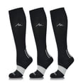 thumbnail image 1 of NEWZILL Medical Compression Socks for Women & Men Circulation 20-30 mmHg, Best for Running Athletic Hiking Travel Flight Nurses ( 3-Pairs, Black, S/M), 1 of 6