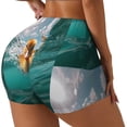 thumbnail image 1 of Fotbe Underwater Swimming Duck Shorts Sin Costuras – Shorts Deportivos de Cintura Alta para Mujer, Elásticos para Gimnasio, Yoga, Running o Ciclismo-Large, 1 of 8