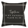 thumbnail image 2 of Creative Products Favorite Place on Black 18x18 Indoor / Outdoor Pillow, 2 of 3