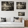 thumbnail image 4 of Designart "Hawaii Balck And White Forms Of Aloha II" Nautical & Beach Print on Natural Pine Wood, 4 of 5