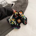 thumbnail image 2 of Bolso de hombro de ganchillo para mujer, Bolso tejido bohemio, Bolso tejido floral ahuecado, 2 of 8