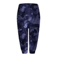 thumbnail image 3 of AWXNJUX Casual Pants for Women Capri Leggings for Women 2024 High Waisted Cutout Yoga Capris Lightweight Cozy Cropped Pants Solid Soft Pajams Pants Flowy Pants Woman's Pants (Purple,XXL), 3 of 4