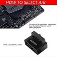 thumbnail image 2 of Ph19a Usb 3.0 Internal Header Usb3.0 19/20p Socket 90 Degree Adapter Converter For Computer Motherboard, 2 of 5