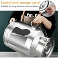 thumbnail image 5 of Stainless Steel Milk Bucket with Lid: Spill proof Milk Pail for Cattle Keepers,Stainless Canister Barrel with Large Handle Easy Pouring and Transporting,Stainless Steel Flour Container,5 L,1 Gal, 5 of 7