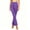 Purple, variant on Flared Culottes Pants For Women Wrap Tie Front Elastic Waist Bootcut Trouser Summer Casual Yoga Workout Running Bell Bottoms