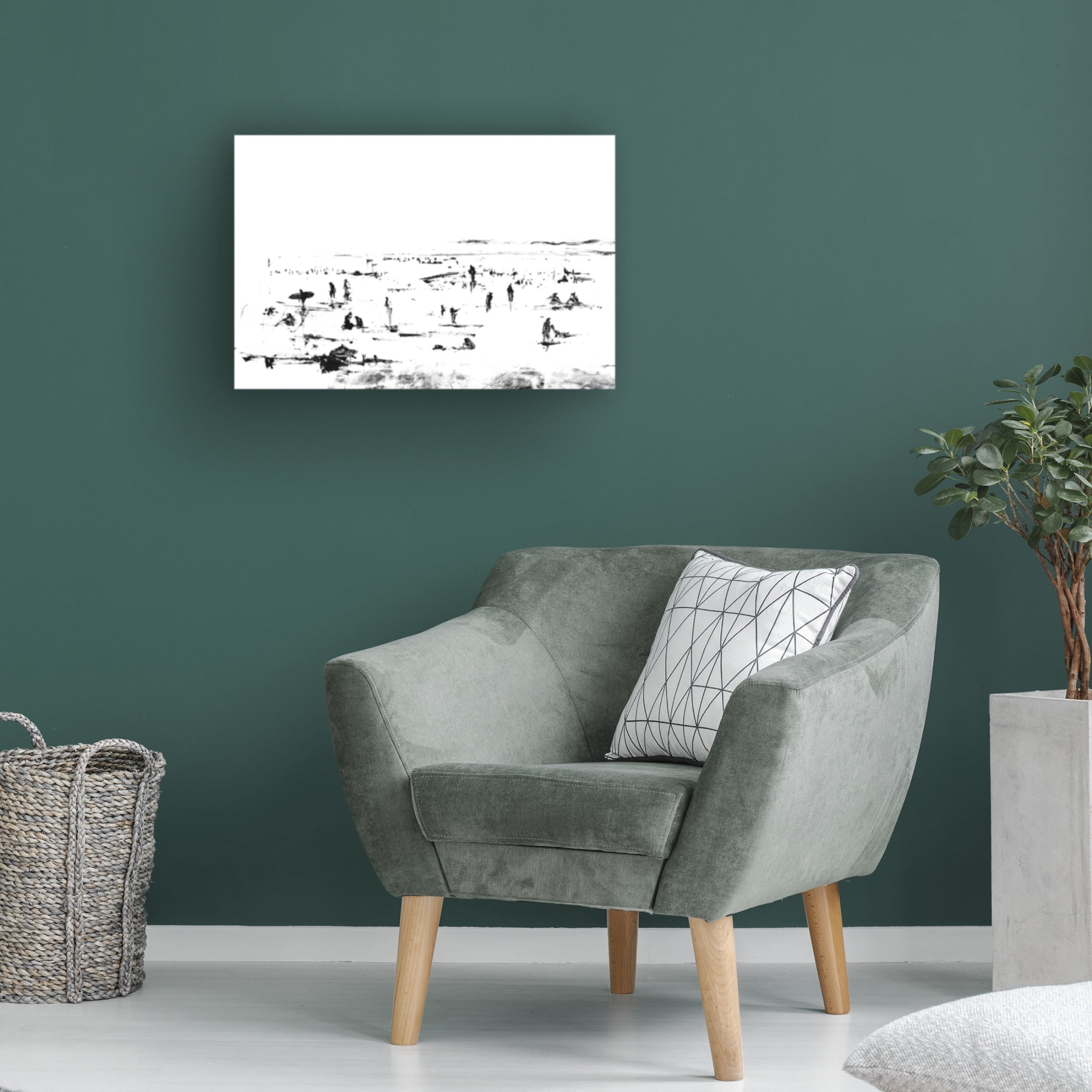 Trademark Fine Art Dan Hobday Beach Canvas Wall Art