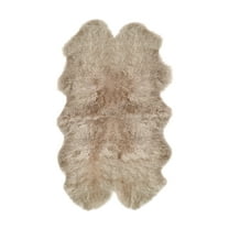 Natural New Zealand Sheepskin Quattro Rug | Taupe | 4'x6'