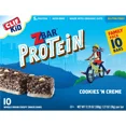 thumbnail image 5 of CLIF Kid ZBAR Protein Cookies 'N Creme Snack Bars - 12.7oz/10ct, 5 of 5