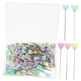 thumbnail image 5 of ADDHAT 200Pcs Sewing Straight Pin for Diy Projects and Location Fixing Assorted Color Heart Shaped Head Steel, 5 of 8