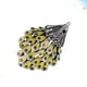 thumbnail image 5 of Broche de aleación con forma de erizo amarillo y gotas de aceite de cristal tachonado, 5 of 7