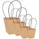 thumbnail image 1 of KAKOWELY 4 bolsas de papel kraft para ramos de flores con asa, bolsas de embalaje para floristería, bolsas de mano para ramos de bricolaje, 1 of 4