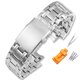 thumbnail image 3 of Correa de acero inoxidable fina para reloj Casio 5345 EF539 EF-539 EFR-539BK EFR-539D Correa de reloj EDIFICE 27*16 mm Plata Negro, 3 of 5