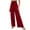 Red, variant on Buigttklop Pants for Women Women'S Casual Solid Color High Waist Elasticated Yoga Pants Trousers