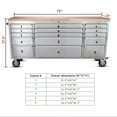thumbnail image 5 of Anortrek 72 inch Rolling Tool Chest with 15 Drawers,Large Tool Box Lockable Storage Cabinet with Wheels, 5 of 8