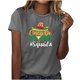 thumbnail image 1 of Camisetas de Manga Corta para Mujeres de Longitud Regular de Poliéster Sólido, Camiseta de Fiesta de Mayo Y Blusa Del Festival para la Primavera Y el Verano, 1 of 3