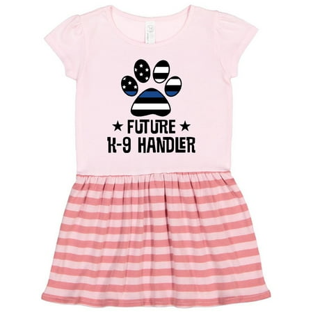 

Inktastic Police Law Enforcement Future K-9 Handler Gift Toddler Girl Dress