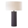 thumbnail image 1 of TOV Furniture Latur Lampe de Table Moderne en Fer, Métal et Lin de 20,4 Po H en Gris/blanc, 1 of 8
