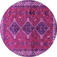 thumbnail image 1 of Ahgly Company Indoor Round Persian Purple Traditional Area Rugs, 8' Round, 1 of 4
