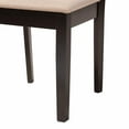 thumbnail image 5 of Baxton Studio Olympia Grey Fabric and Espresso Brown Wood 7-Piece Dining Set, 5 of 9
