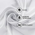 thumbnail image 4 of BNM Ultra Soft Deep Pocket 600 thread Count Solid Cotton Blend Bed Sheet Set, 4 of 6