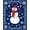 Blue, Pattern 1, variant on ODIKA 4'x6' Machine Washable Non-Slip Area Rug, Enchanted Frosty Celebration Welcome High Traffic Rug, Blue, 638295