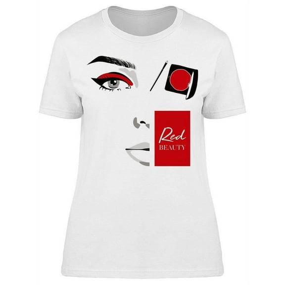 Fashion Woman With Makeup T-Shirt Women -Image by Shutterstock, Female 3X-Large
