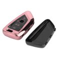 thumbnail image 4 of Funda protectora para mando a distancia de fibra de carbono de TPU, funda protectora para mando a distancia de coche, compatible con X1 X5 X6, oro rosa, 4 of 8
