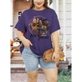 thumbnail image 7 of XCHQRTI Women Plus Size Hocus Pocus Shirt Graphic Halloween Casual Letter T-Shirt Short Sleeve Quote Funny Saying Top Tees, 7 of 7
