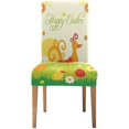thumbnail image 2 of Funda protectora para silla ABPHQTO elástica con diseño de pato y huevo de Pascua juego de 4, 2 of 4