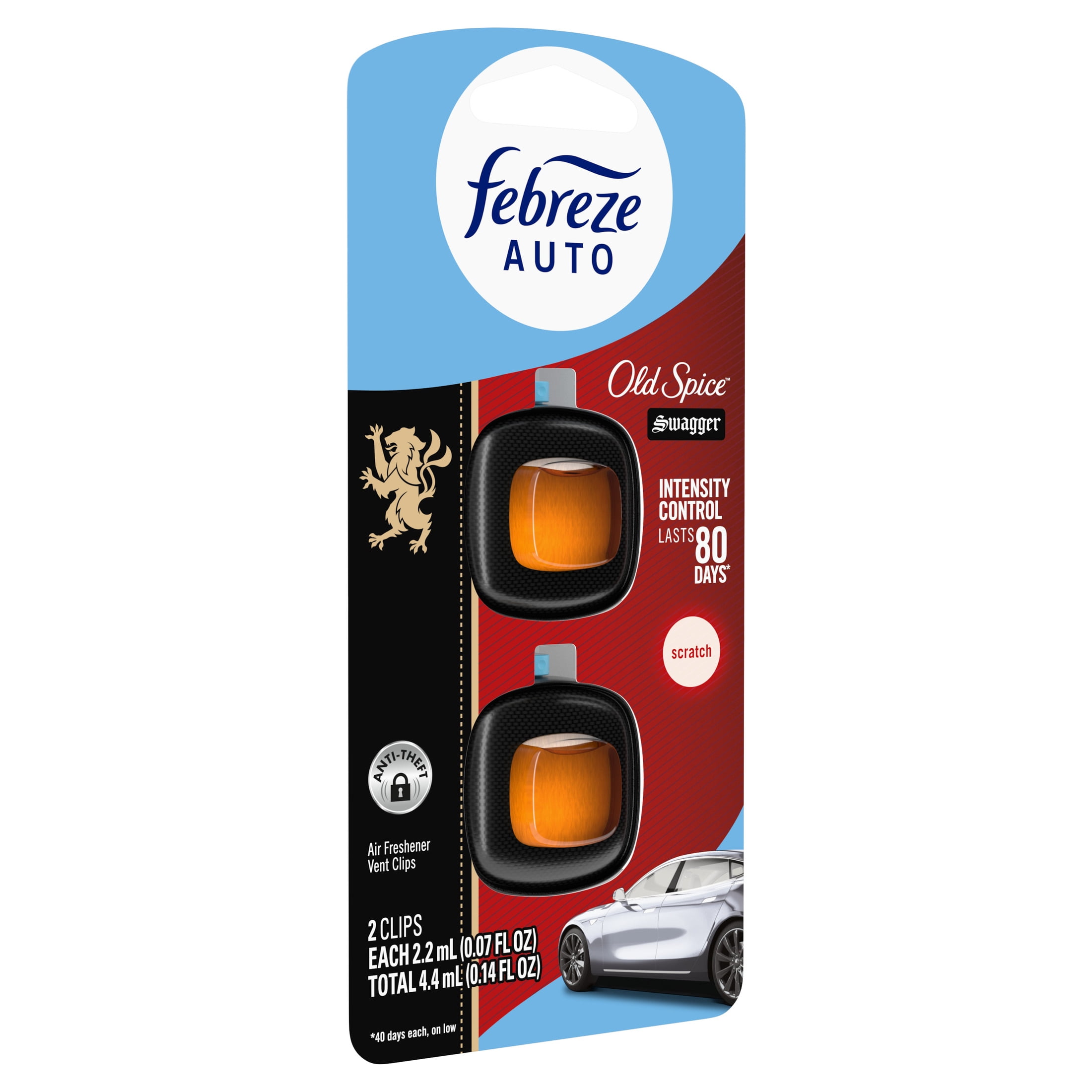 Febreze, Car Air Freshener, Old Spice Swagger, 2 Count - Walmart.com