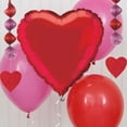 thumbnail image 2 of Foil Heart Balloon, Red, 18in, 2 of 3