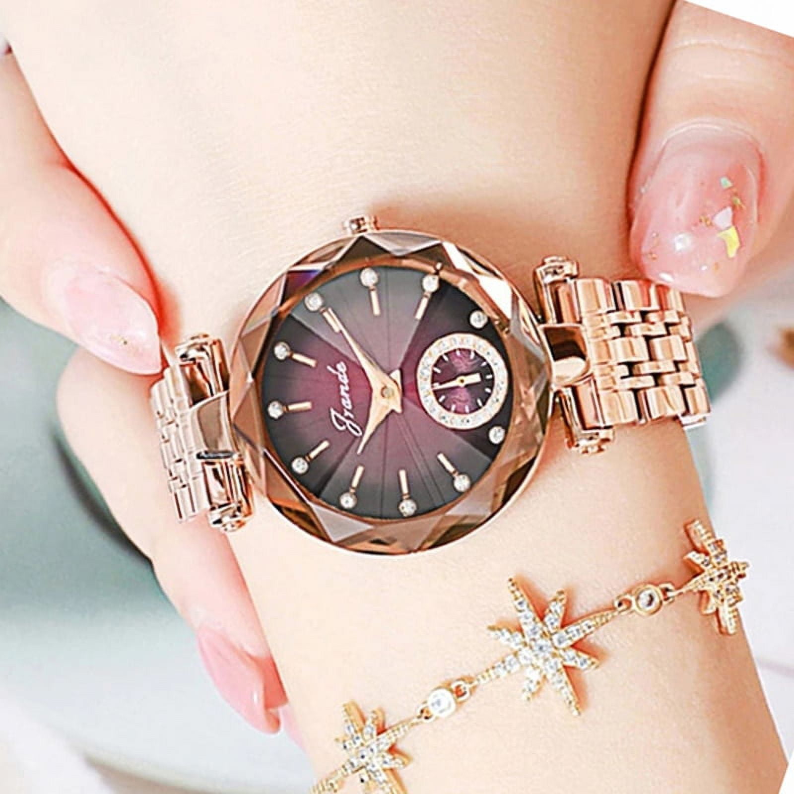 Buy ORSGA Women Watches Divina Gold Unique Watch for Women Diamond Analog Ladies  Watch Waterproof - Latest Stylish Branded Watches for Women at Amazon.in