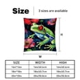 thumbnail image 5 of Frog Covers Pillows Set of 2 with Unique Patterns, Throw Pillow Inserts for Bed or Couch, Available in 16x16, 18x18, 20x20 Inches for Any Occasion, 5 of 6