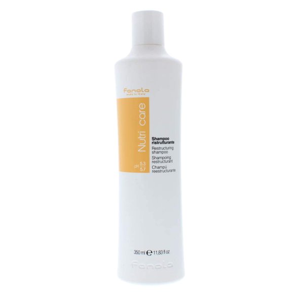 Fanola Nutri Care Champú reestructurante 11.8 oz - Champú de proteínas hidratante e hidratante para cabello seco dañado y tratado químicamente - Fórmula restauradora y acondicionadora para cabello sua