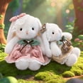 thumbnail image 5 of Bunny Stuffed Animal Doll with Removable Clothes Outfit,11'' /13.5'' Giant Stuffed Easter Bunny Rabbit ,Cute Plush Rabbit Dress Up Doll Gift for Easter Decor, 5 of 9