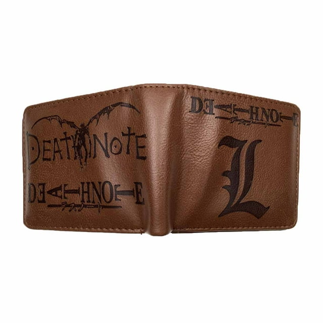 Billetera plegable delgada con personajes de anime Deaths Notes
