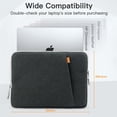 thumbnail image 2 of JETech Laptop Sleeve for MacBook Neo (A18 Pro), MacBook Air/Pro, MacBook Pro M1-M5 (Dark Grey), 2 of 5