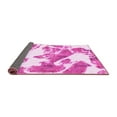 thumbnail image 2 of Ahgly Company Indoor Round Abstract Pink Modern Area Rugs, 7' Round, 2 of 4
