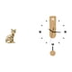 thumbnail image 1 of Escultura de gato en acrílico con números . Figura decorativa de animal. Adorno silencioso para colgar en la pared, ideal para chimenea, sala d, 1 of 8