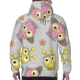 thumbnail image 7 of Kdxio Cartoon Owls Print Mens Casual Hooded Collar Drawstring Hoodies Pullover Sweatshirts Casual Long Sleeve Shirts-3X-Large, 7 of 7