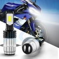 thumbnail image 4 of Compatible with Honda Rancher 350 2000-2006 , 2-Pack H6 H6M Led Headlight Bulbs Motorcycle Bulb,1700lm 6500K Cool White, 12v-24v DC, 4 of 11
