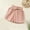 Pink, variant on Girl's Shorts with Drawstring, Basic Plain Ribbed Knit Ruffle Shorts Elastic Waist Casual Shorts Lounge Soft for Unisex