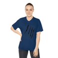 thumbnail image 3 of Effete Feline Claw Marks Scratch Women Performance V-Neck T-Shirt, 3 of 4